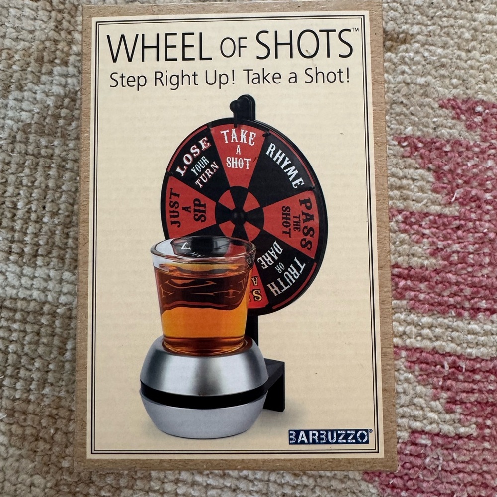 Barbuzzo Wheel of Shots Game